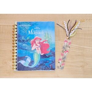'The Little Mermaid' Little Golden Book Upcycled Journal- 40+ Pages- Handmade